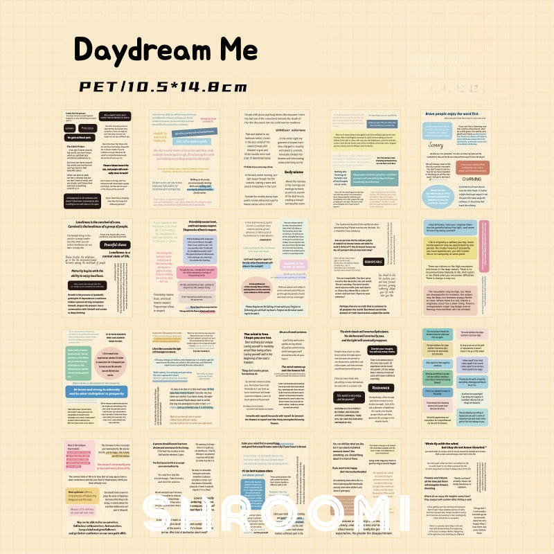 Unexpected Encounter English Sticker Collection Unexpected Encounter English Sticker Book – Aesthetic Text Stickers for Journaling & Planners