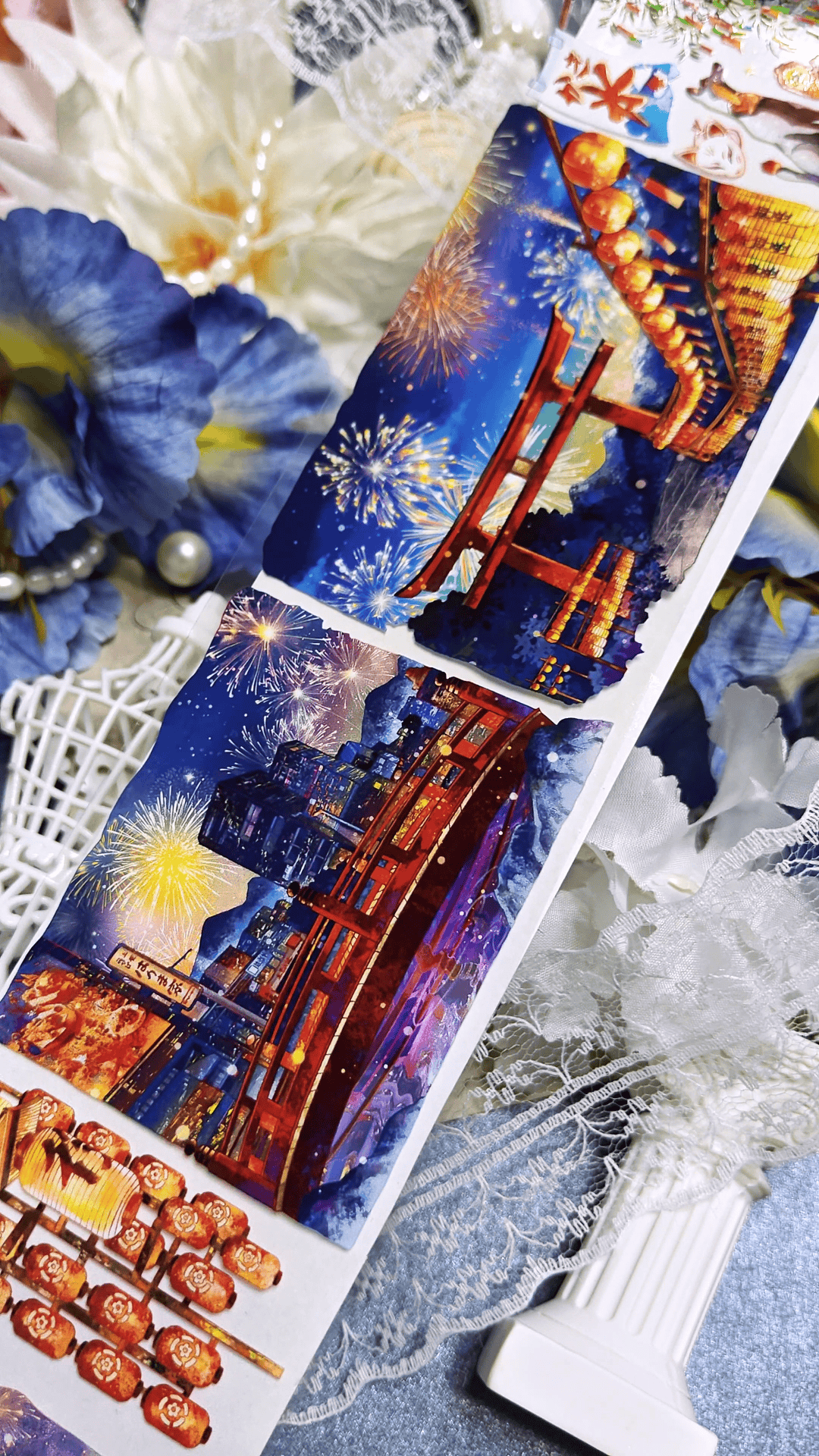 Torii Fireworks Night PET Tape - Whole Roll Torii Fireworks Night PET Tape | Shroomi