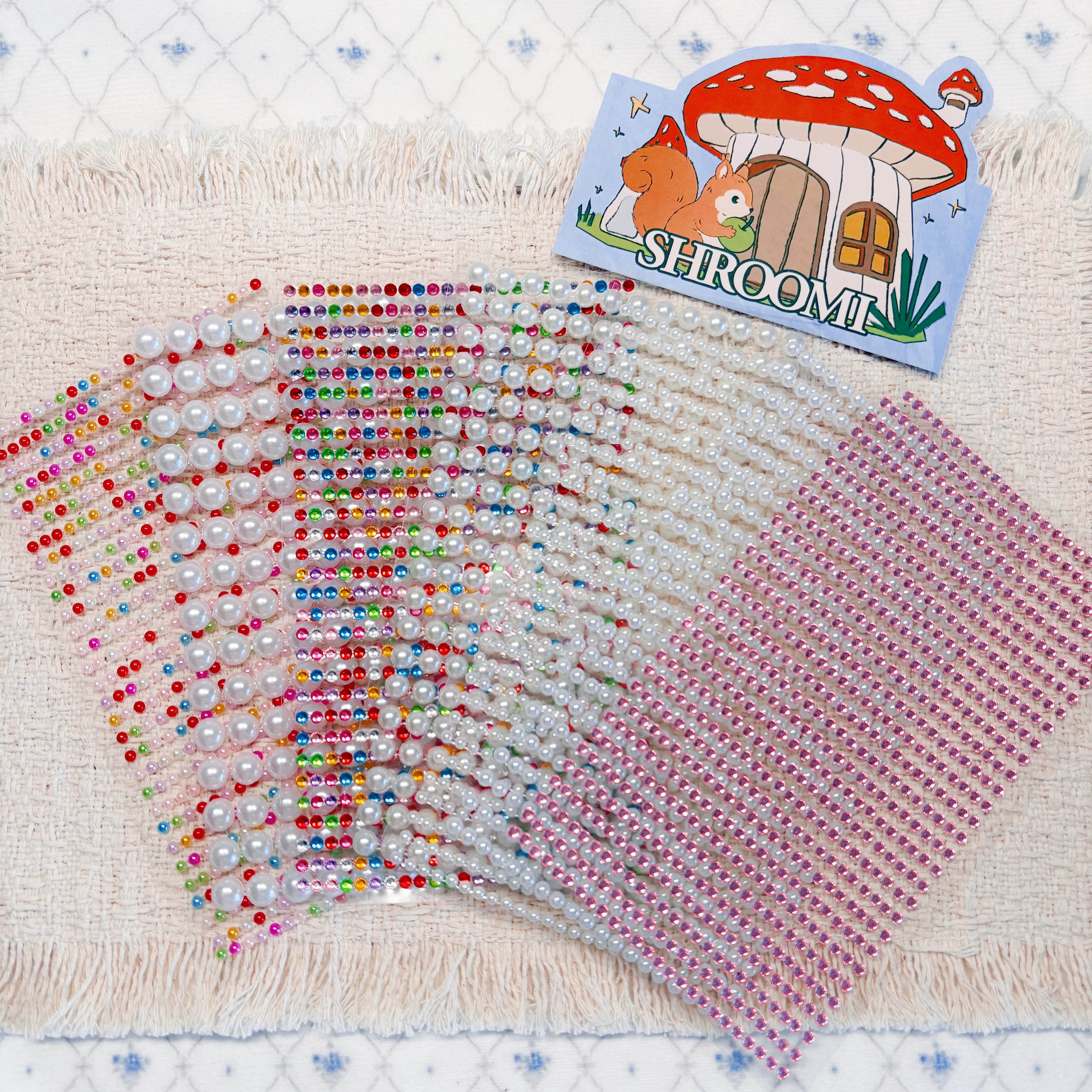 Pearl Chain & Rhinestone Chain Stickers