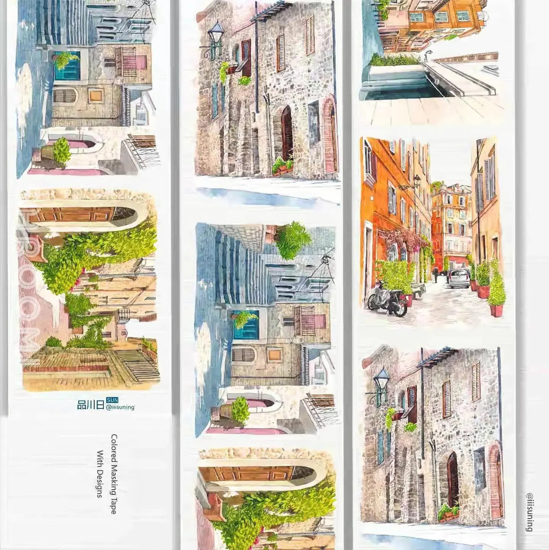 Beautiful Street Corner PET Tape Beautiful Street Corner PET Tape | European Alley Scenery Sticker