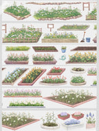 Floral Garden Bed PET Tape Floral Garden Bed PET Tape (Small) – Watercolor Flower Border