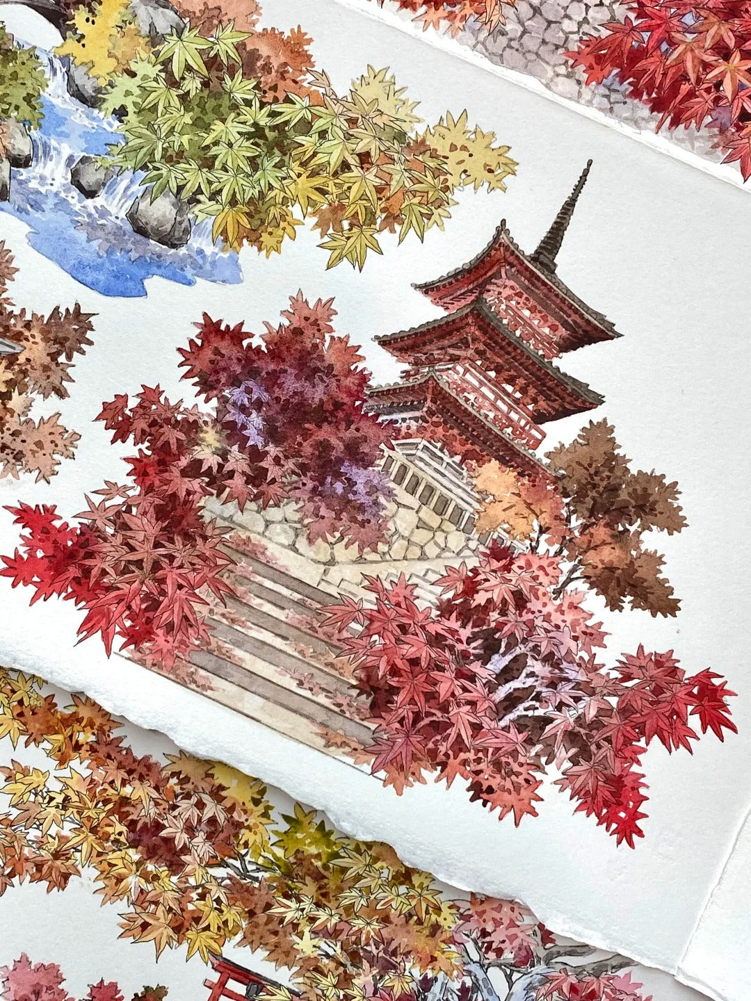 Autumn Collection Vol.2 - 5 Styles (Temple, Building, Scenery) Autumn Collection Vol.2 – Temple & Scenery PET Tape | Shroomi