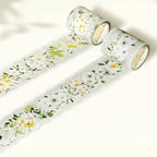 Pre-cut Petals en Blanc Wide PET Tape The Washi Tape Shop
