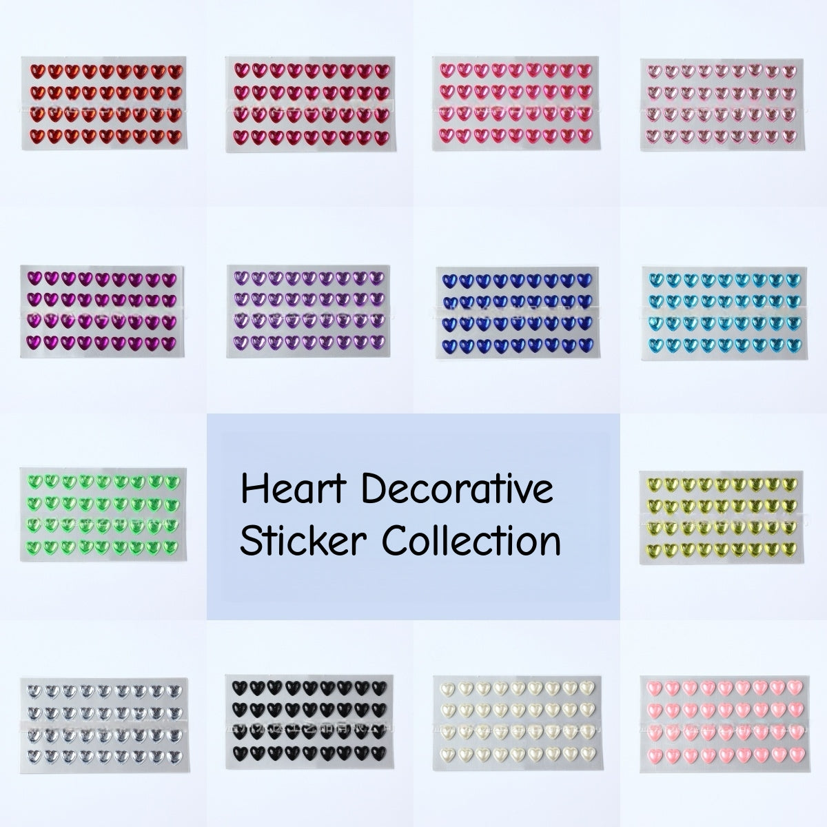Heart decorative sticker collection