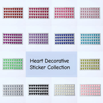 Heart decorative sticker collection