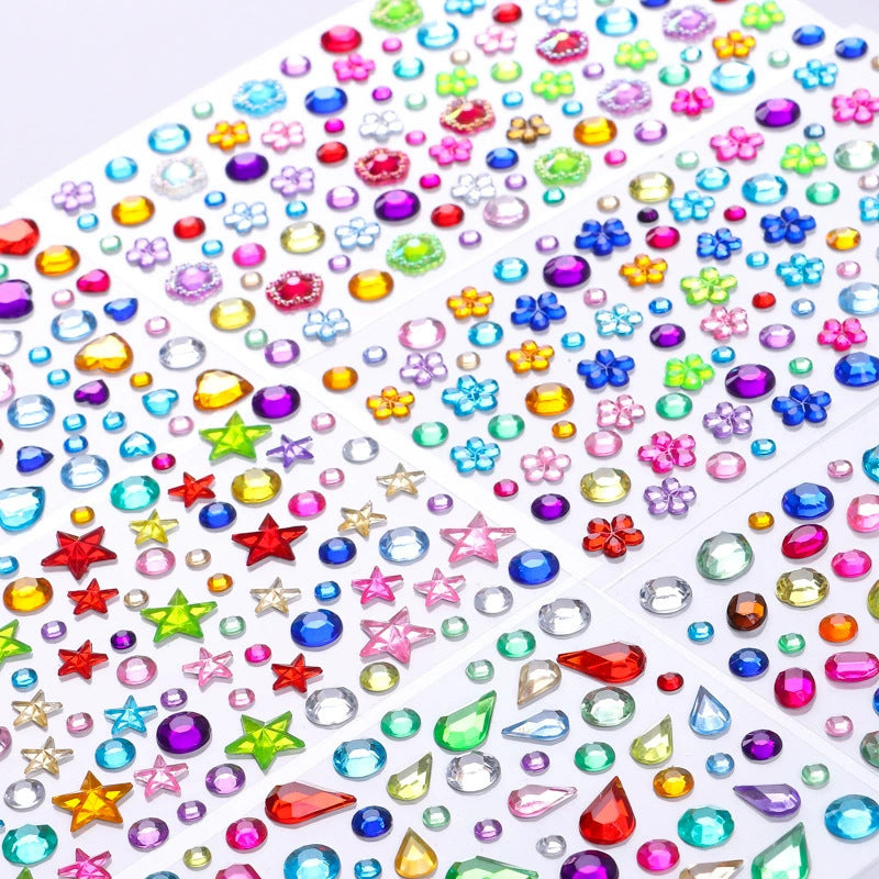Acrylic decorative sticker collection