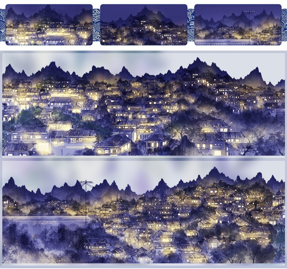 Mountain Lantern Night PET Tape Mountain Lantern Night PET Tape | Shroomi