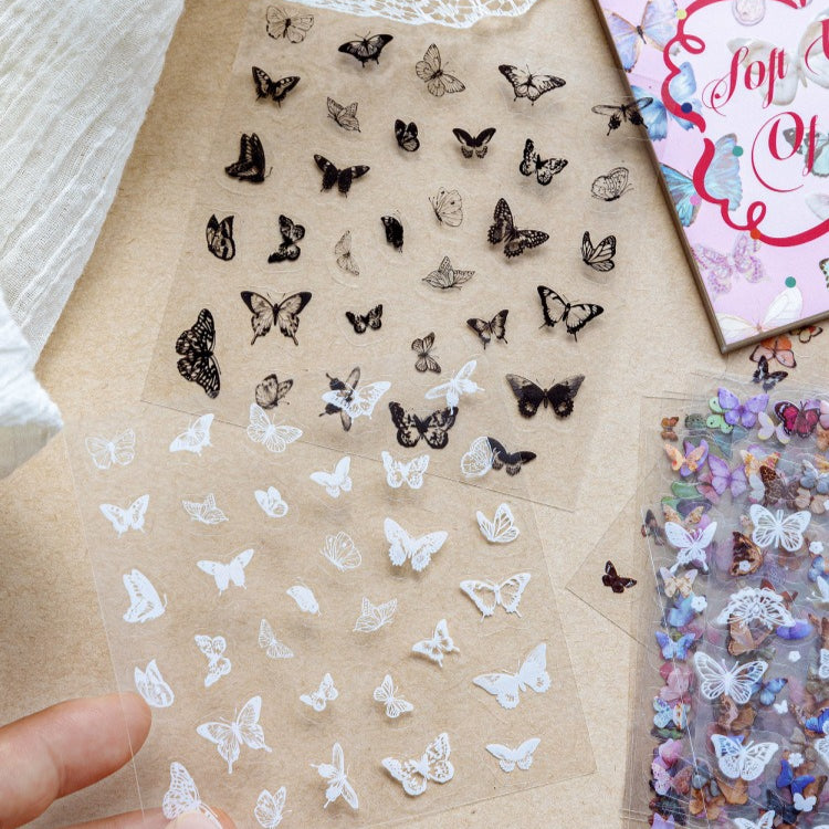 Retro Notes letter and number sticker book with alphabets, numbers, phrases, and label stickers - image 8