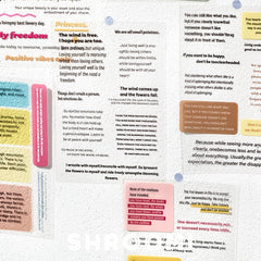 Unexpected Encounter English Sticker Collection Unexpected Encounter English Sticker Book – Aesthetic Text Stickers for Journaling & Planners