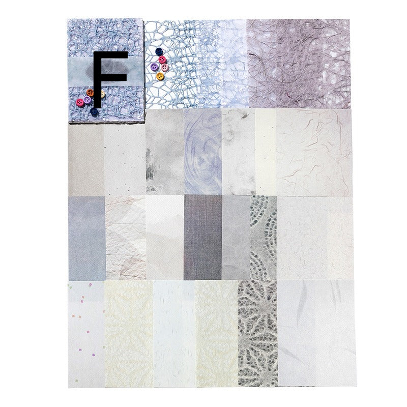 Mixed-texture pastel scrapbooking paper with romantic lace mesh overlay pattern