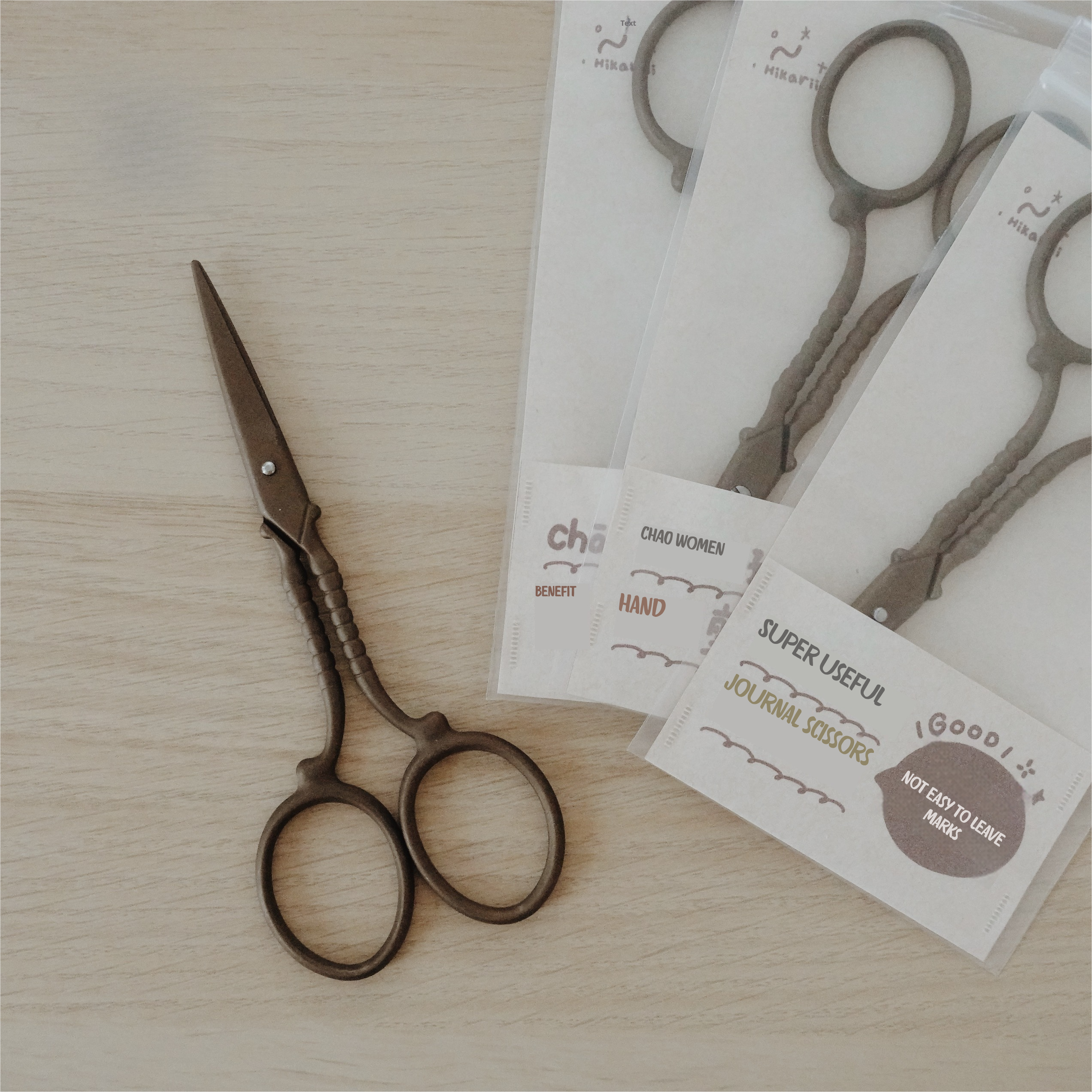 Vintage Non-Stick Journaling Scissors – Fluorine-Coated Craft Cutter Vintage Non-Stick Journaling Scissors – Fluorine-Coated Washi Tape Cutter | Retro Craft Tool