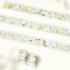 Pre-cut Petals en Blanc Wide PET Tape