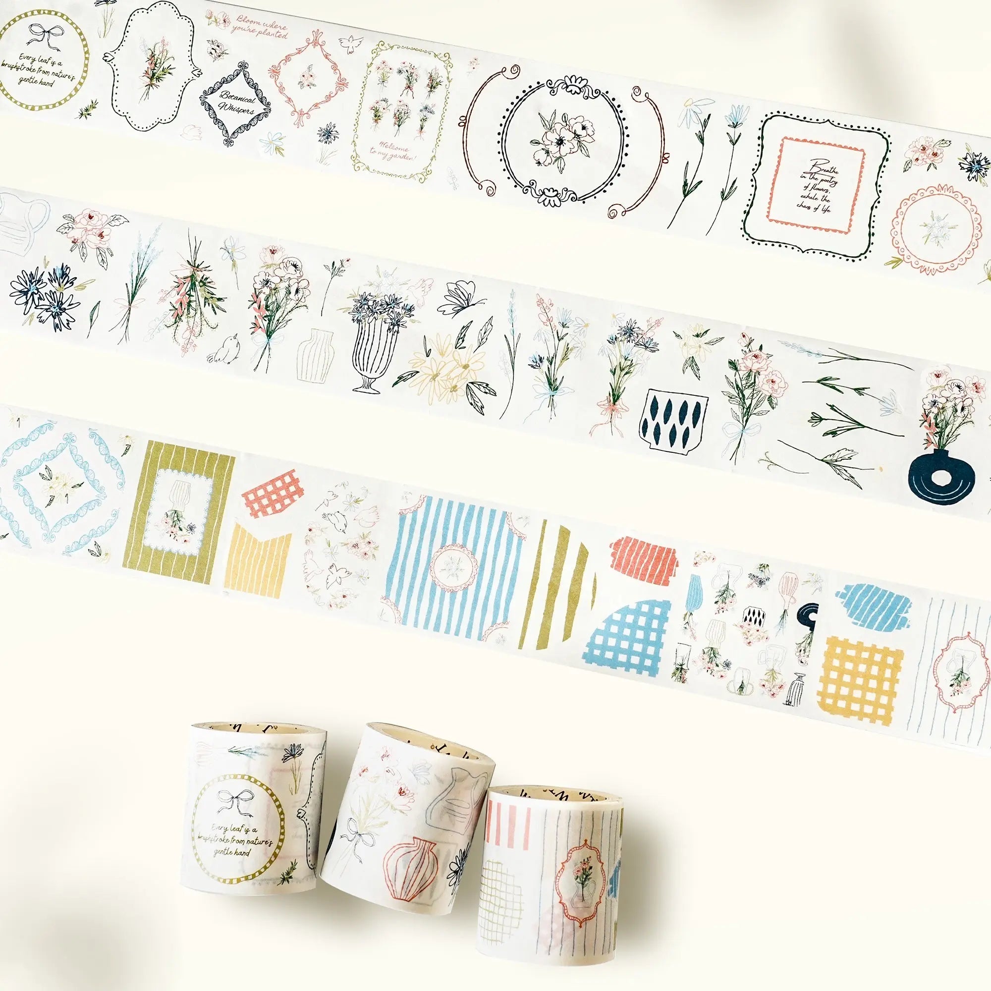 Doodle & Vine Washi Tape Sticker Set The Washi Tape Shop