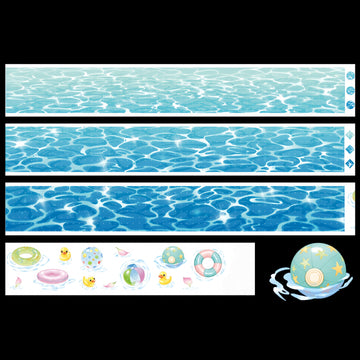 Water Summer decorative tape design