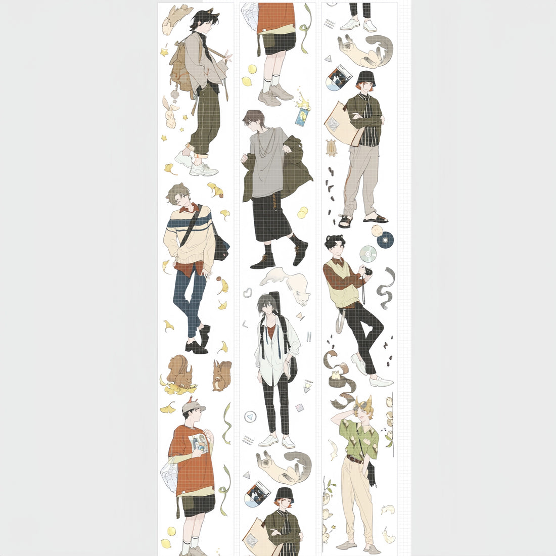 After Class character washi tape design for journaling