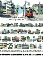 Machiya Street - Japanese Street Buildings PET Tape Shroomi