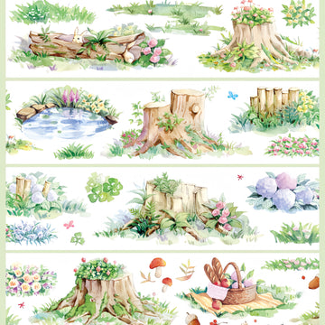 Tree Stump PET tape nature design