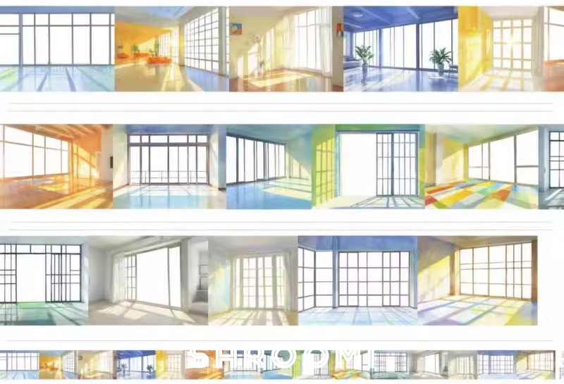 Living Room Interior Background PET Tape