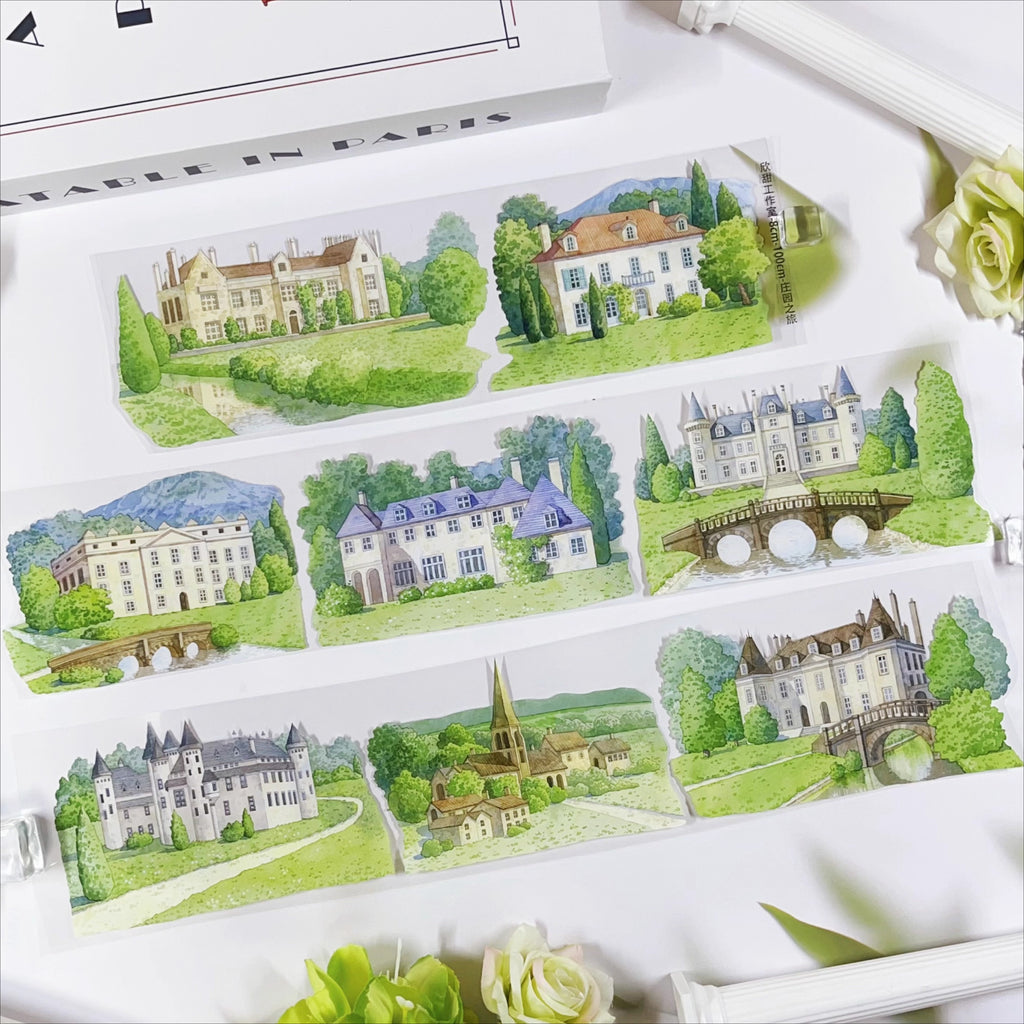 Manor Journey PET Tape Manor Journey PET Tape | English Garden & Estate Scenery Tape