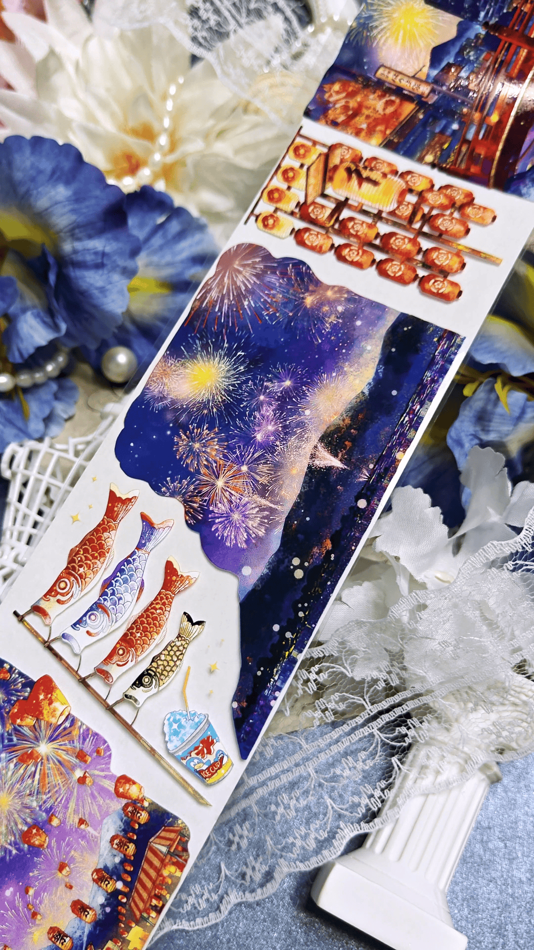 Torii Fireworks Night PET Tape - Whole Roll Torii Fireworks Night PET Tape | Shroomi