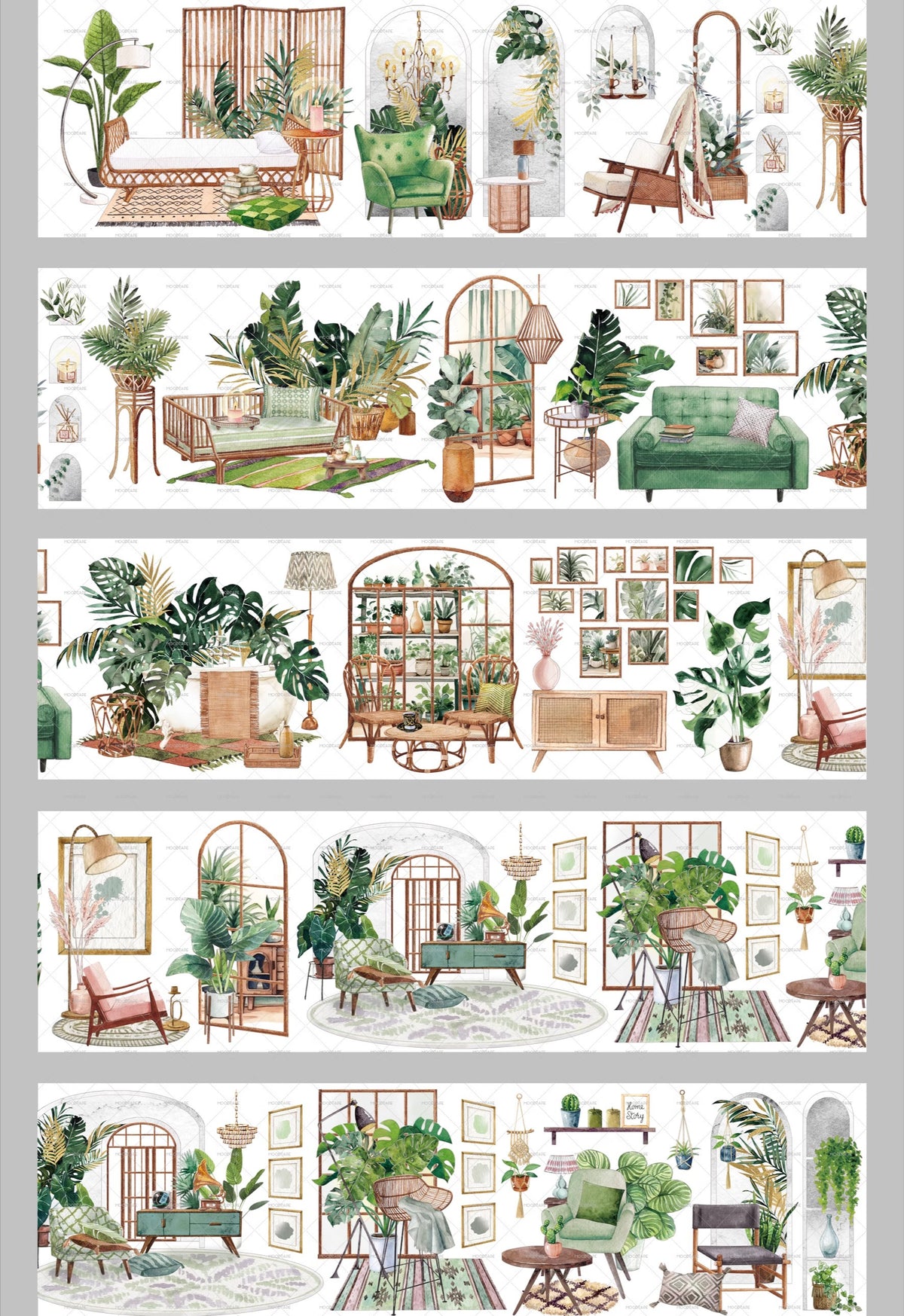 Warm Home Scenes PET Tape