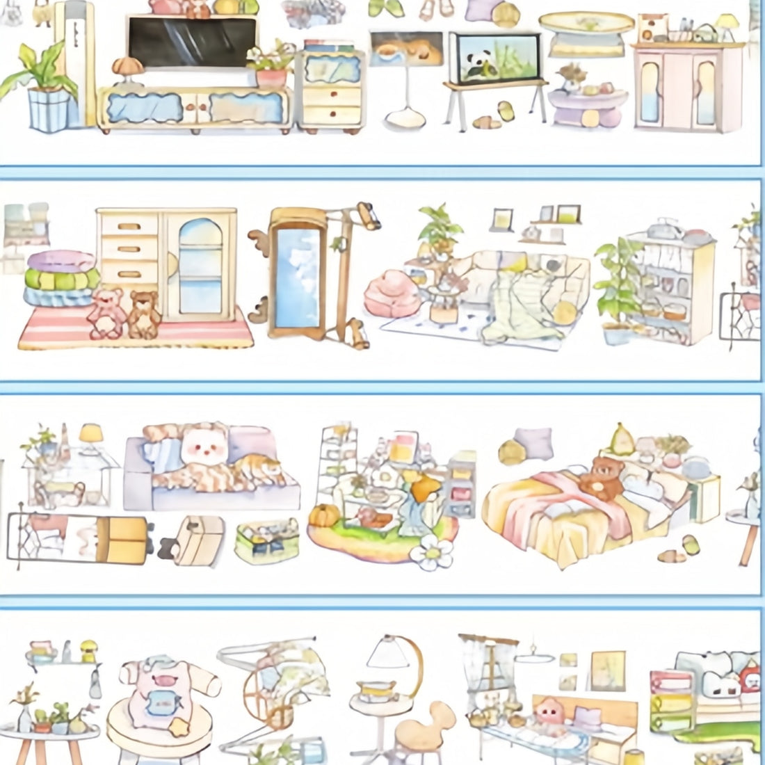 Bear Hug House cute bear decorative tape design