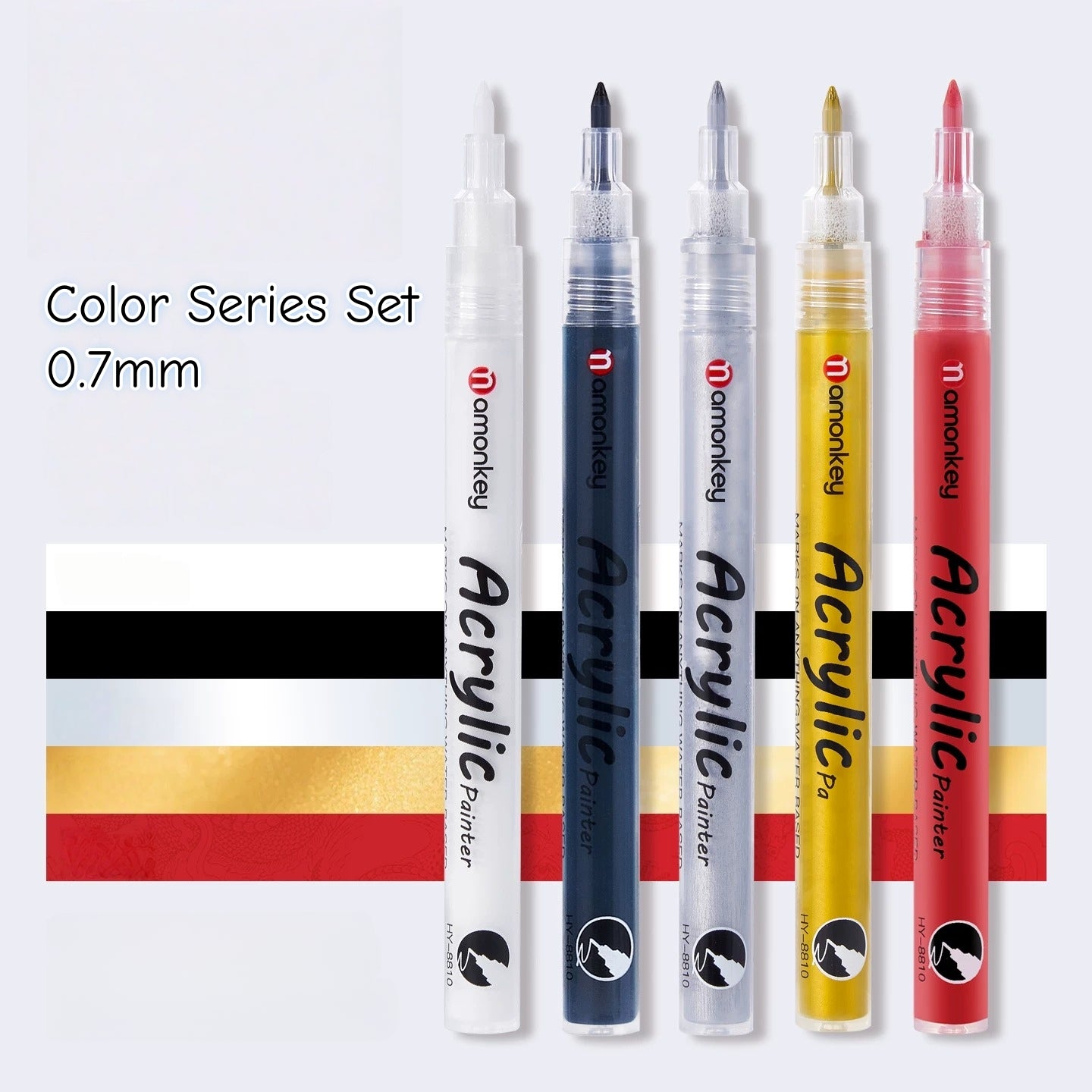 Acrylic liner markers
