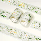 Pre-cut Petals en Blanc Wide PET Tape The Washi Tape Shop