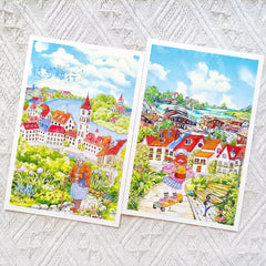 Scenic Landscape Collection Washi Tape - Four Seasons Pier | PET 7.5cm x 5m