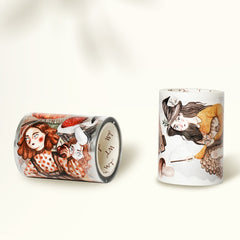 Pre-cut Pumpkin Spell Wide Washi/PET Tape