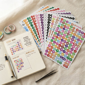 Mini Dot Alphabet Sticker Pack