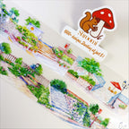 Sunny Path PET Tape Sunny Path PET Tape – Hand-Drawn Watercolor Street Scene for Journaling & Crafts