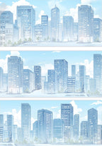 Modern City – Dawn Tape Modern City PET Tape (Dawn) – Morning Urban Skyline