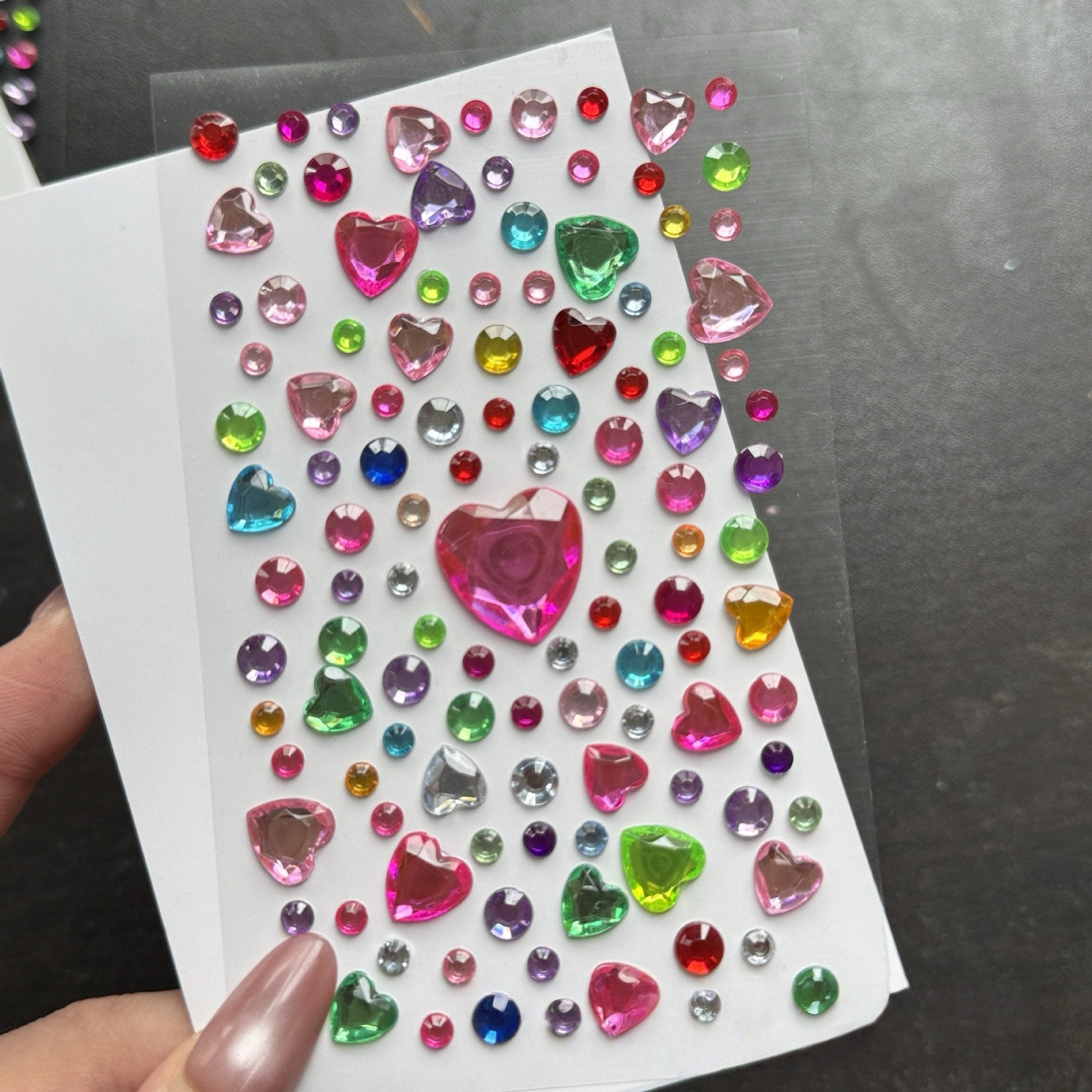 Moon, Star & Heart Gemstone Sticker Pack