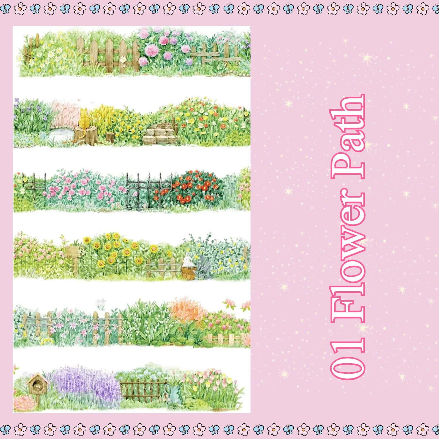 Floral Garden Decorative Tape