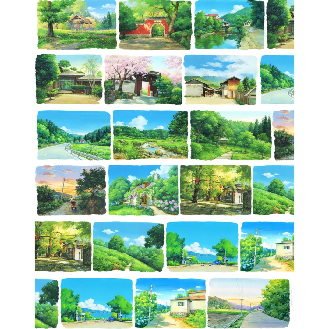 Sunlit Forest Large Background Decorative Tape