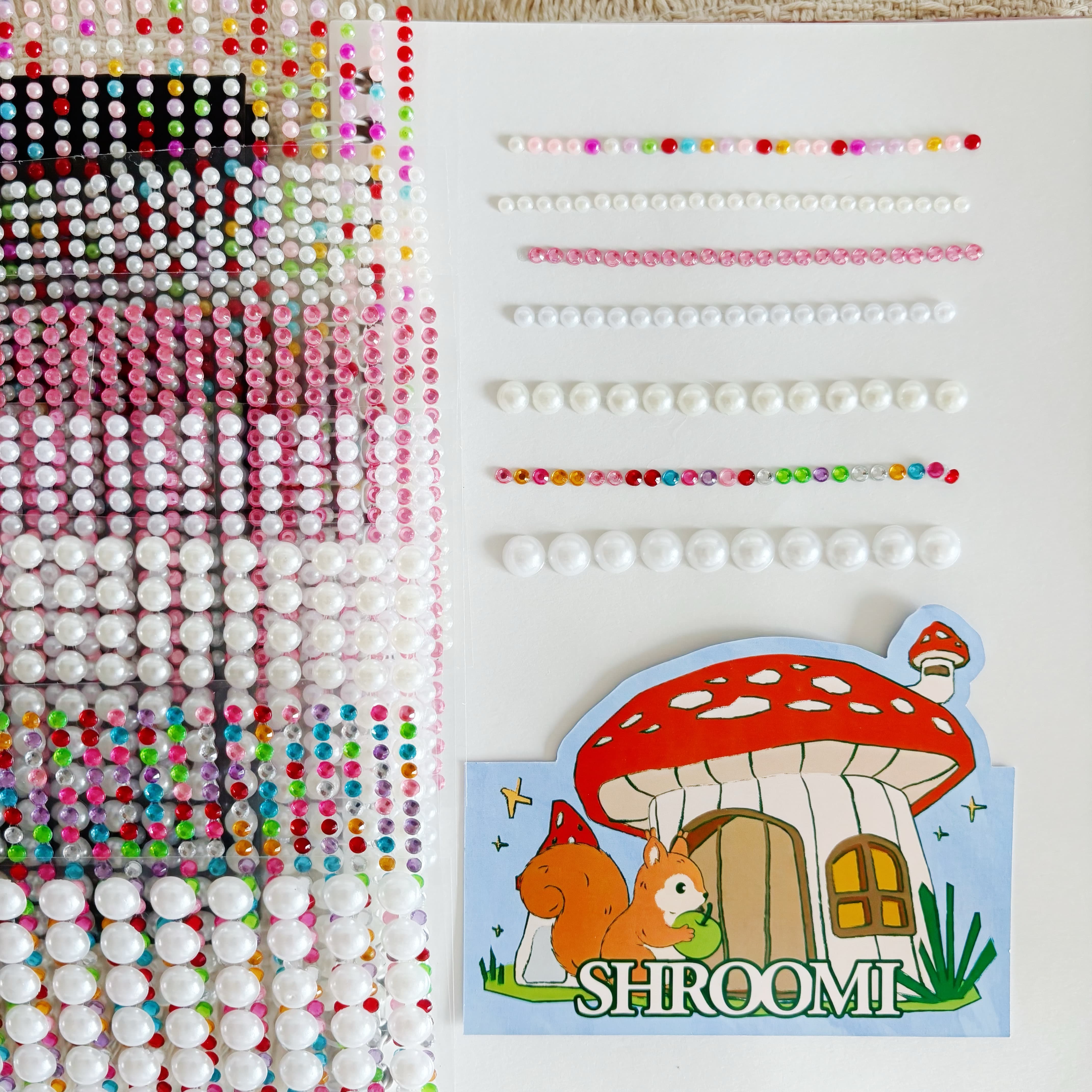 Pearl Chain & Rhinestone Chain Stickers