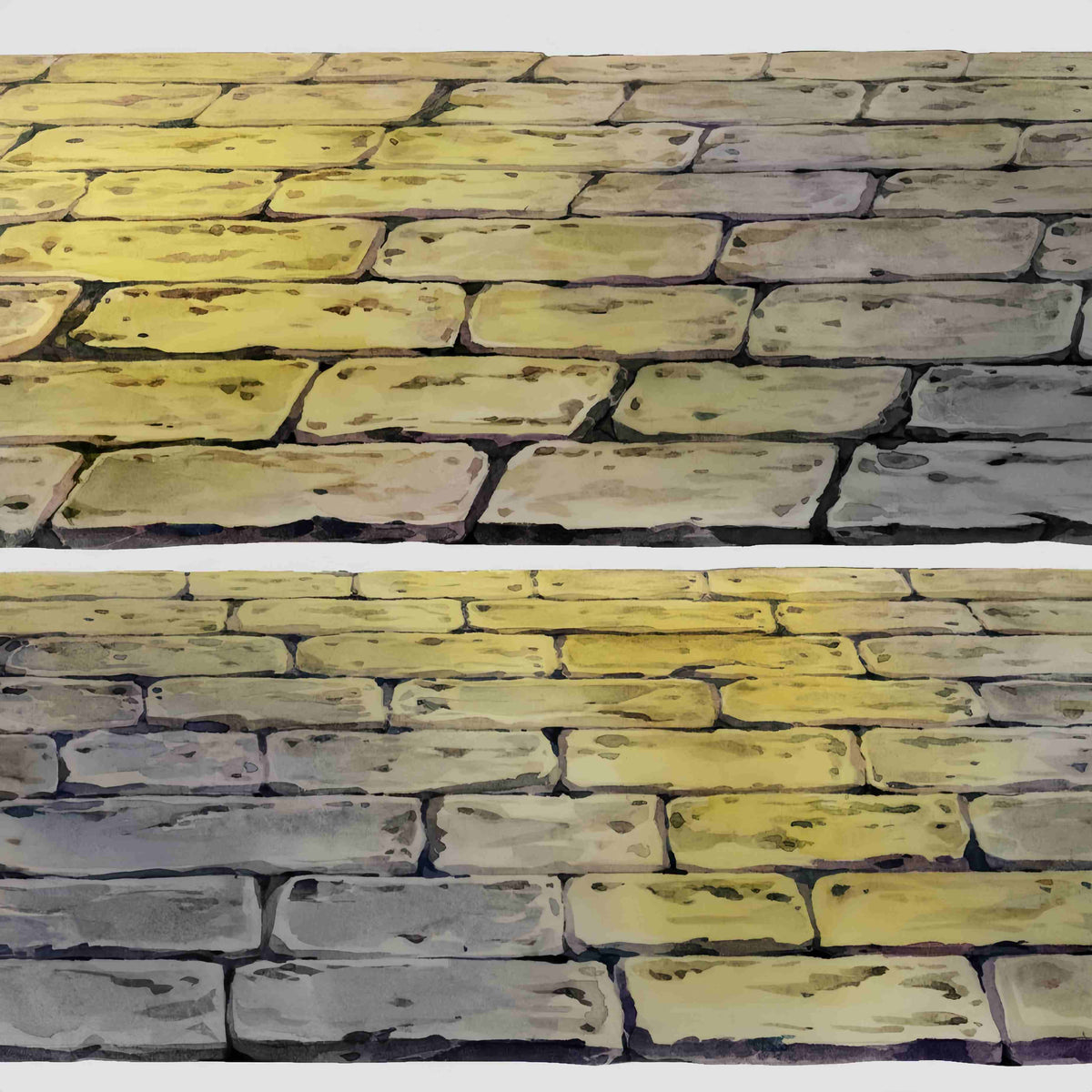 Ground Scenery PET Tape – stone and grass pavement design, one of nine styles in the Ground Scenery collection
