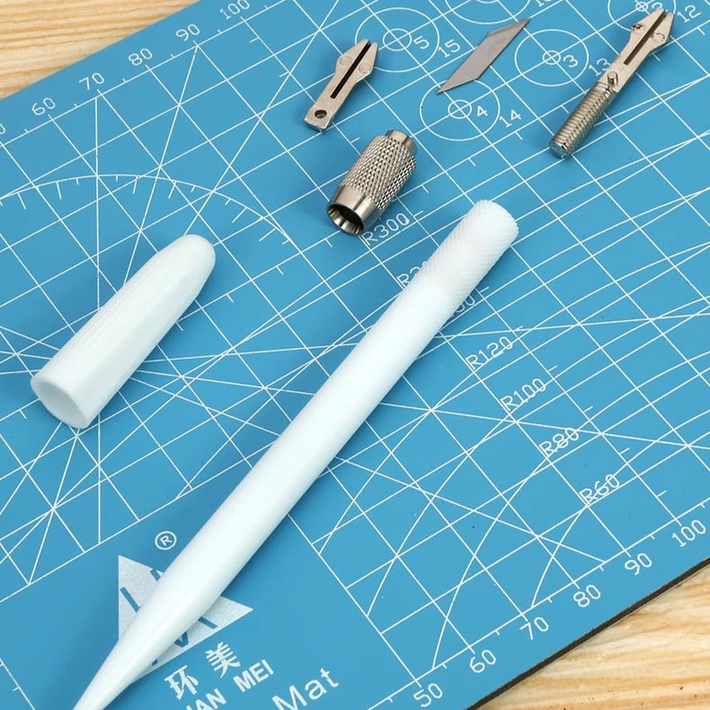 Colorful Exacto Craft Knife, Hobby Knife ColorWhirl Craft Knife | Precision Pen Cutter for Paper, Tape & Wood Carving – Includes 12 Blades