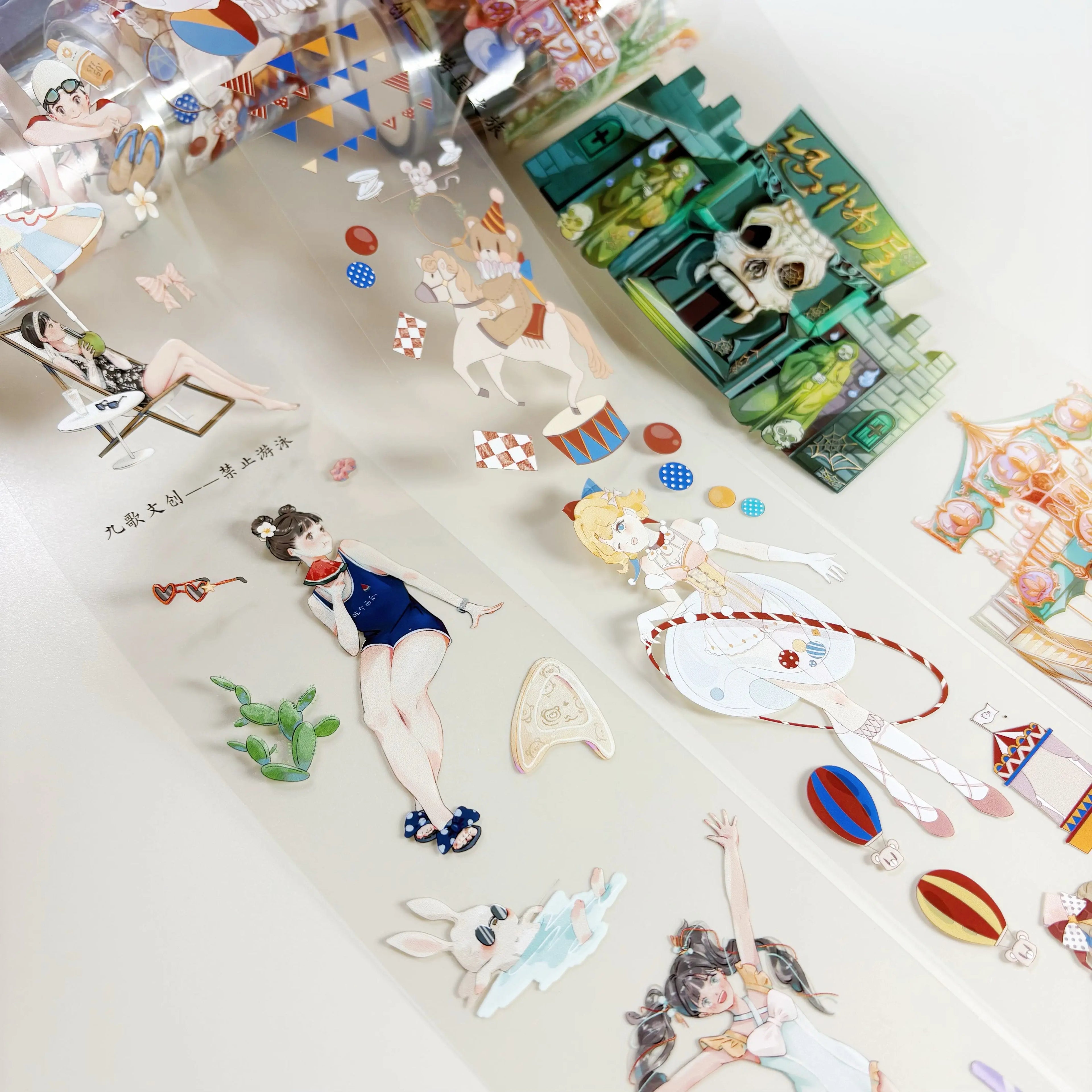 Charming playground scene featuring colorful characters engaged in playful activities, perfect for storytelling fun.