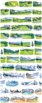 Crossing Mountains PET Scenic Tape ZHIYU