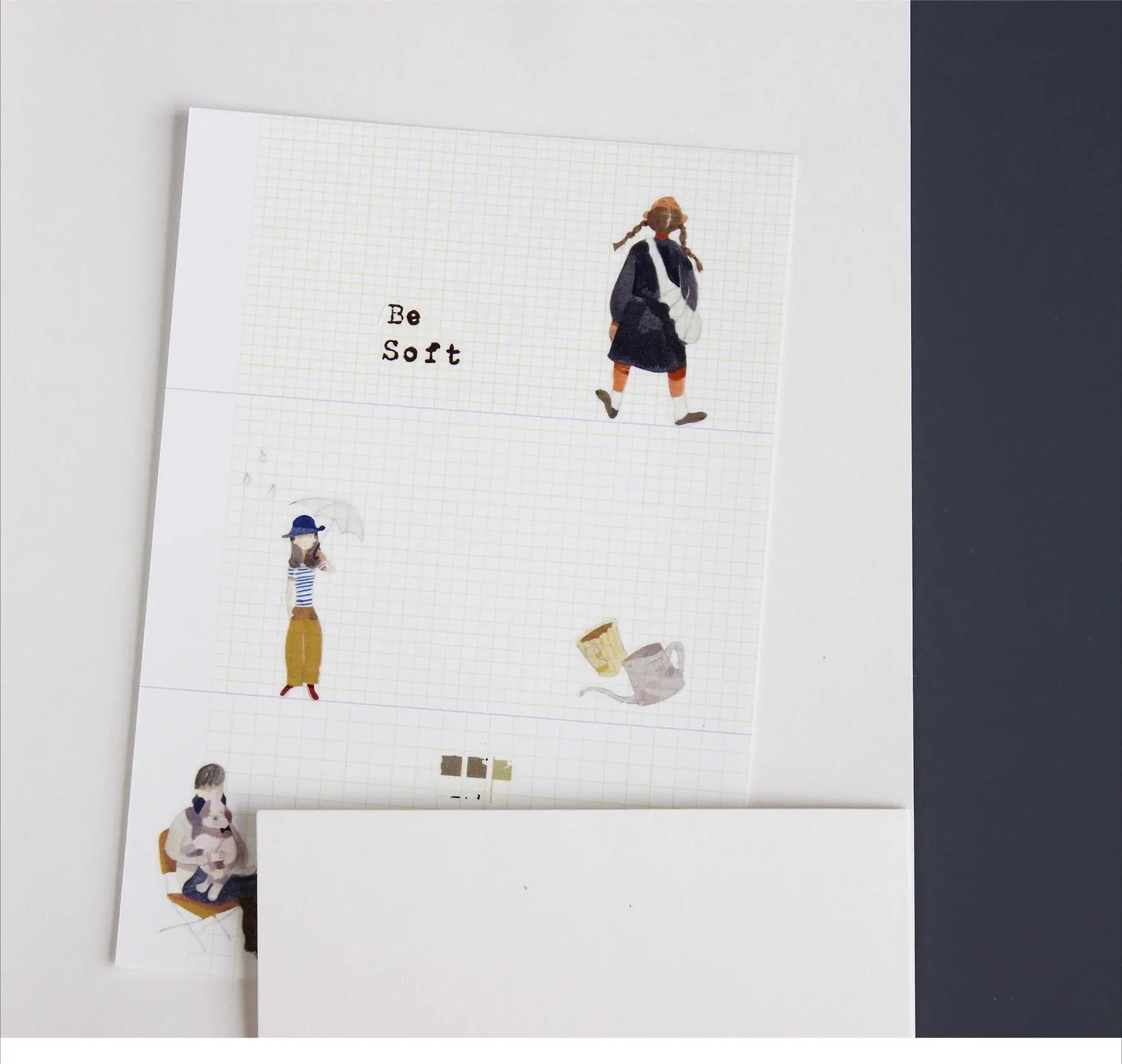 Character Tape Set – Walk & Coffee Walk & Coffee Pre-cut Character Tape | Artistic People Stickers