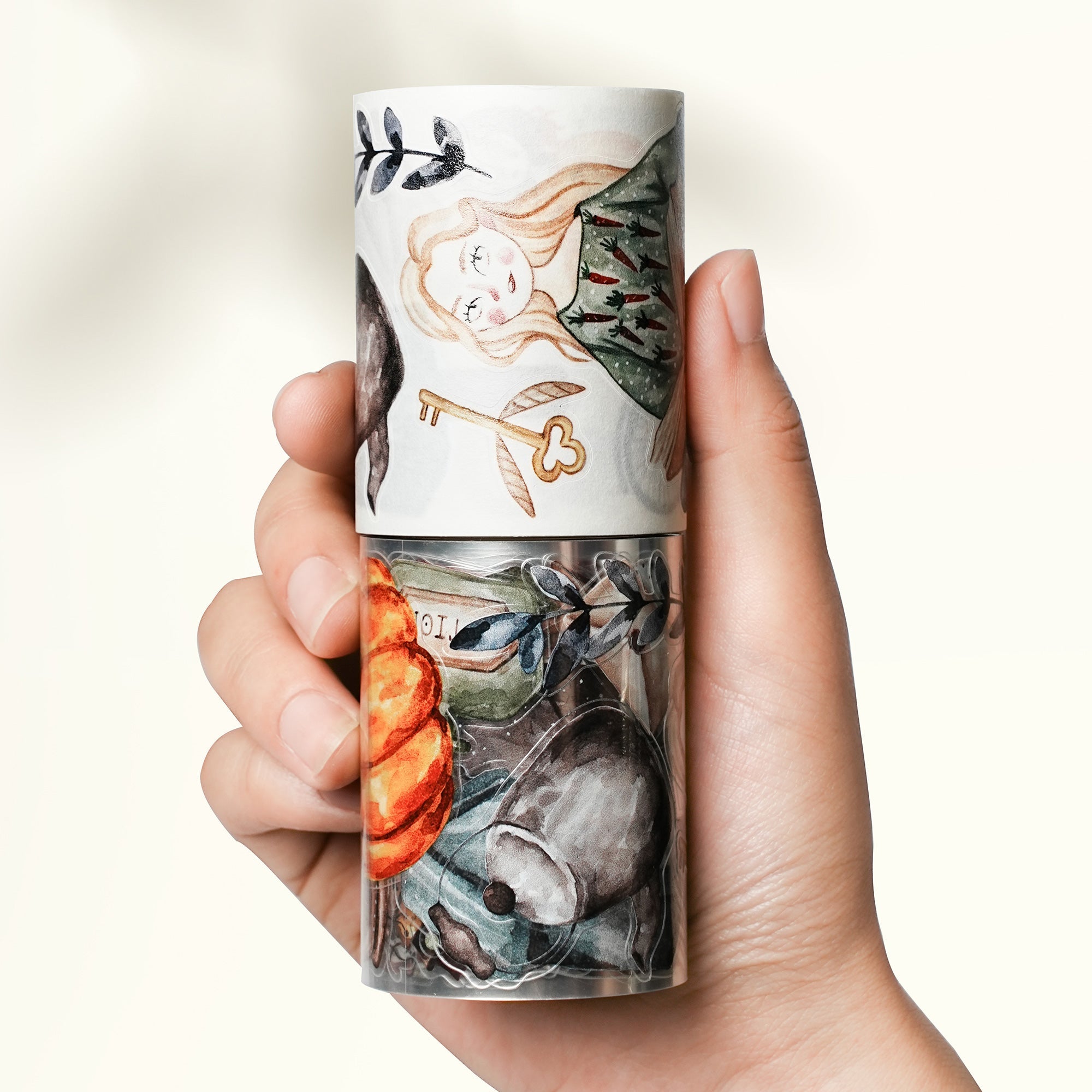 Pre-cut Pumpkin Spell Wide Washi/PET Tape