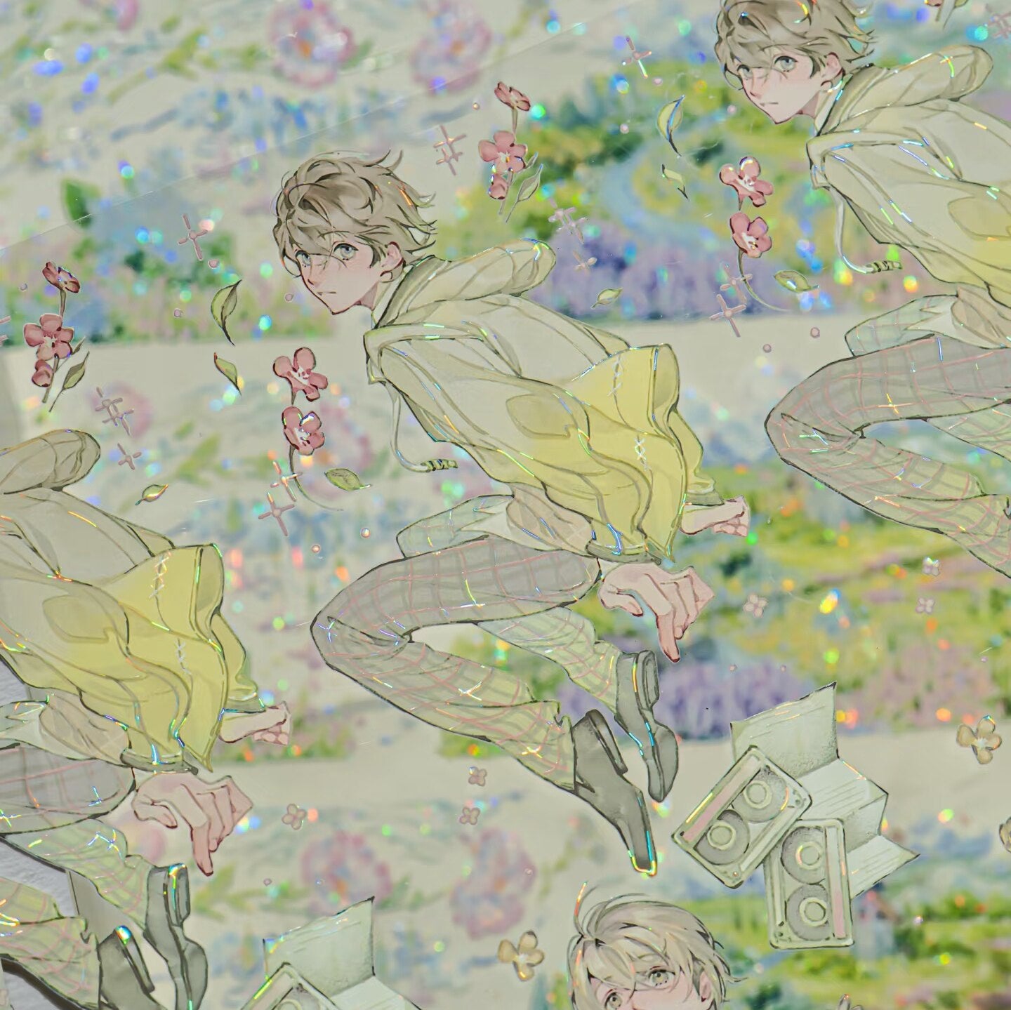 Feels Like a Sunny Day decorative tape with a bright sky-inspired design