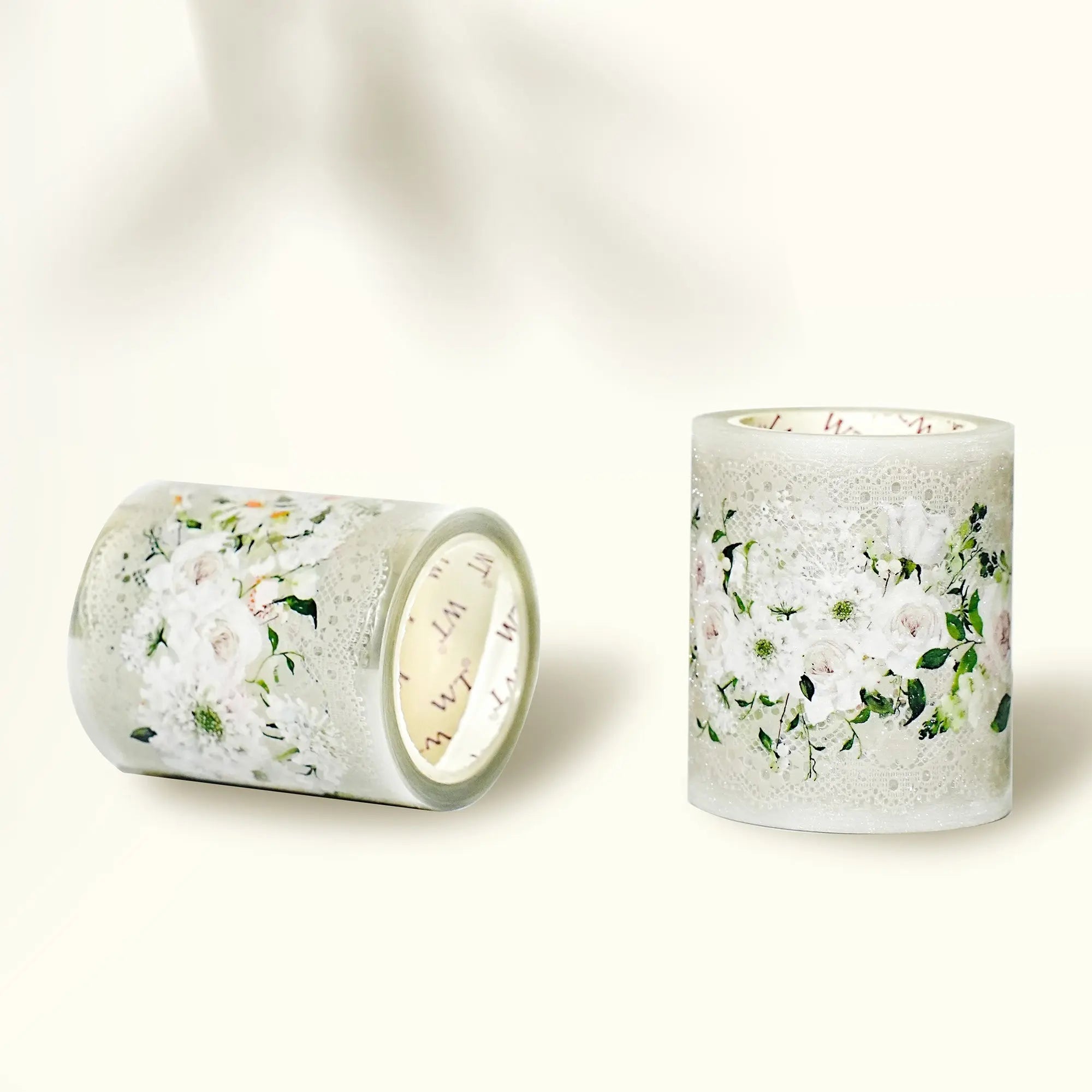 Pre-cut Petals en Blanc Wide PET Tape The Washi Tape Shop