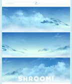 Sky Collection Vol.2 - One Loop/Whole Roll Sky Collection Vol.2 – Sunrise, Cloud & Twilight PET Tape Set for Journaling