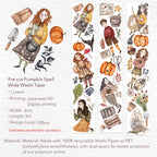 Pre-cut Pumpkin Spell Wide Washi/PET Tape The Washi Tape Shop