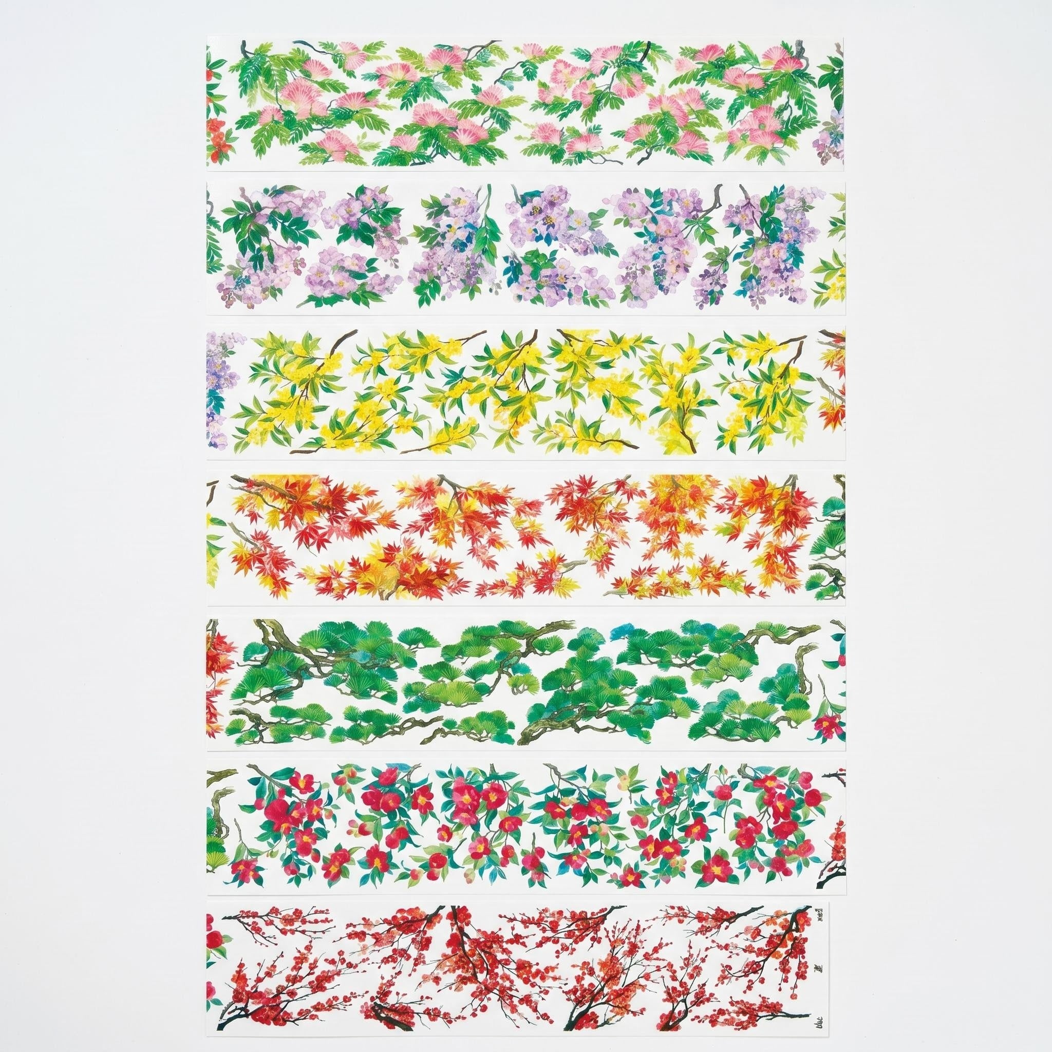 Blossoming Floral Branch PET Tape
