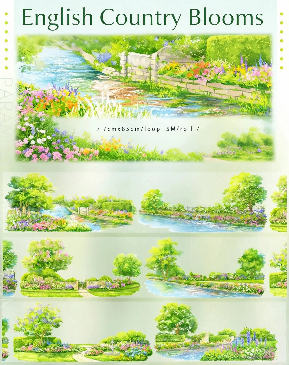 [Series] World Travel Scenery PET Tape - 24 Designs