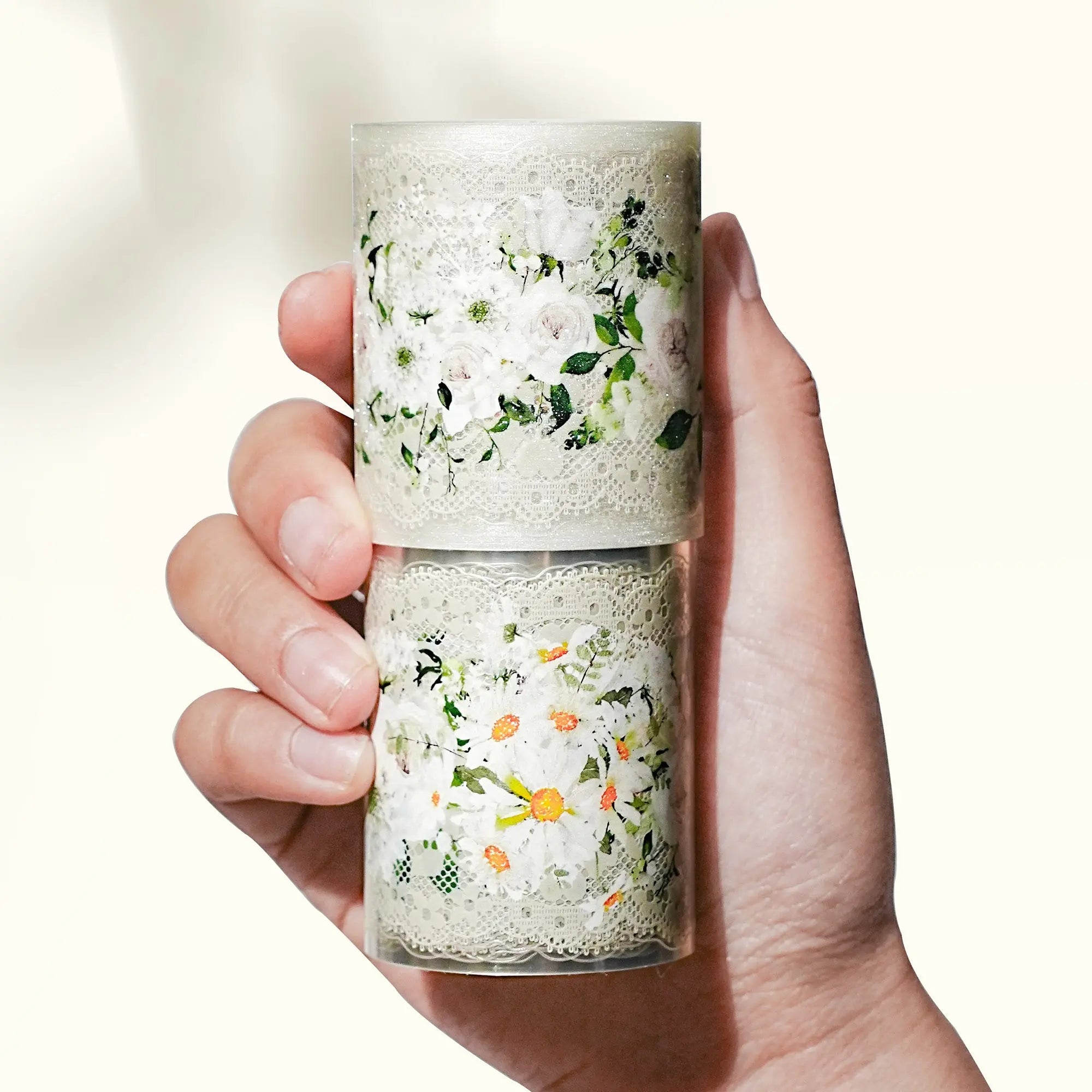 Pre-cut Petals en Blanc Wide PET Tape The Washi Tape Shop